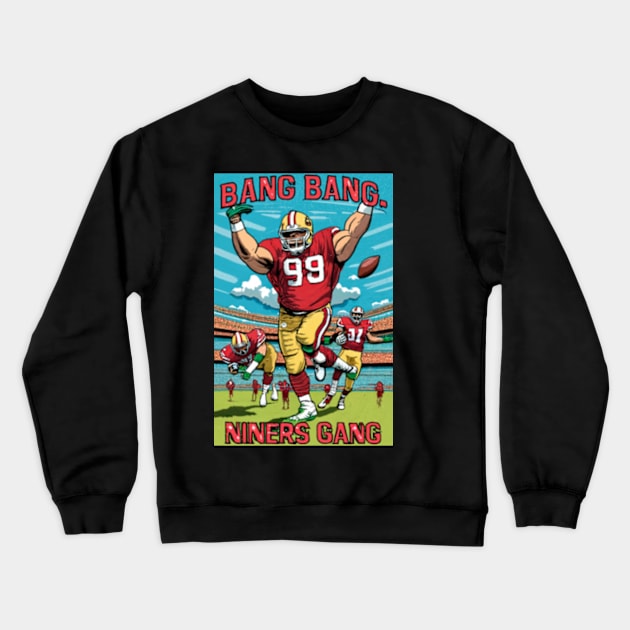 49 ers victor design,go niners Crewneck Sweatshirt by Nasromaystro